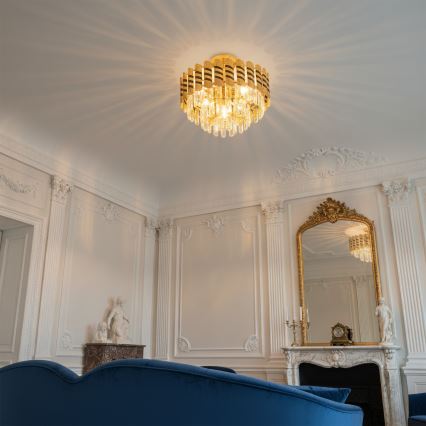 Brilagi - Piestiprināms griestu lustrs CRISTAL 5xE14/40W/230V Ø 38 cm