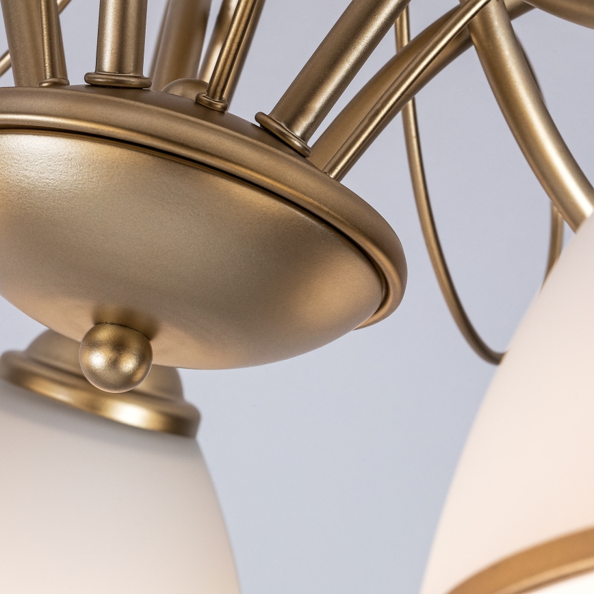 Brilagi - Piestiprināms griestu lustrs FRED 5xE27/60W/230V Ø 59 cm zelta