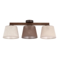 Brilagi - Piestiprināms griestu lustrs LATTE SABIA 3xE27/15W/230V priede/maisījums