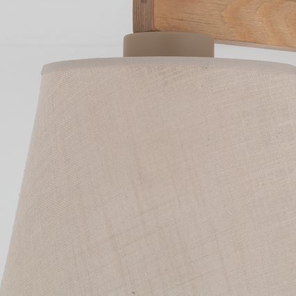 Brilagi - Piestiprināms griestu lustrs LATTE SABIA 3xE27/60W/230V priede/bēša