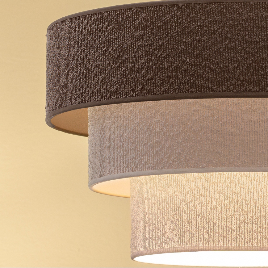 Brilagi - Piestiprināms griestu lustrs LUNETA 1xE27/60W/230V Ø 40 cm pelēka/krēmīga/balta