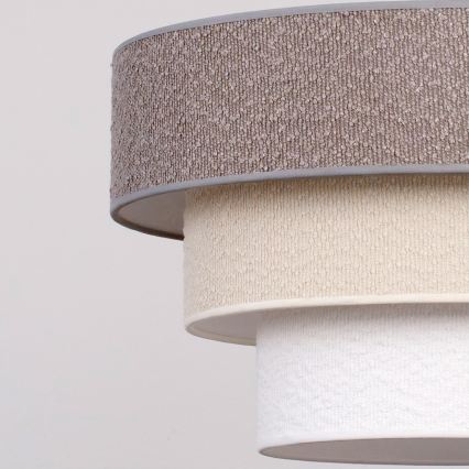 Brilagi - Piestiprināms griestu lustrs LUNETA 1xE27/60W/230V Ø 40 cm pelēka/krēmīga/balta