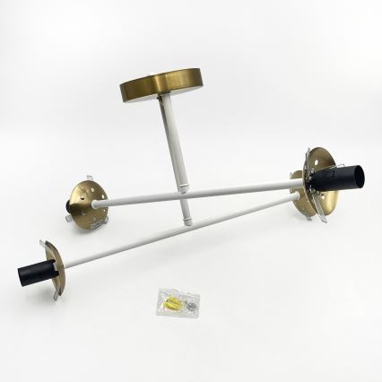 Brilagi - Piestiprināms lustrs MALIVA 4xE14/15W/230V zelta/balta