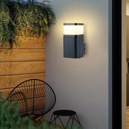 Brilagi - Āra sienas lampa ar SCHUKO kontaktligzdu PILLAR 1xG9/11W/230V IP44 antracīts