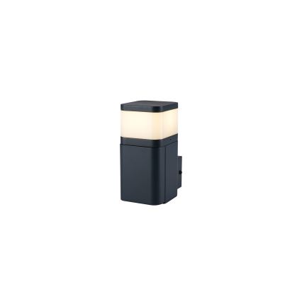 Brilagi - Āra sienas lampa ar SCHUKO kontaktligzdu PILLAR 1xG9/11W/230V IP44 antracīts