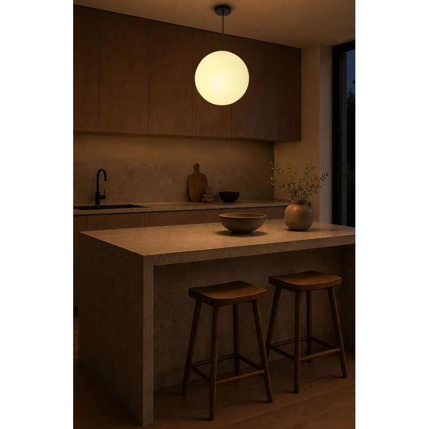 BRILAGI - POLOS pakaramā lampa ar vadu 1xE27/40W/230V Ø 30 cm melna