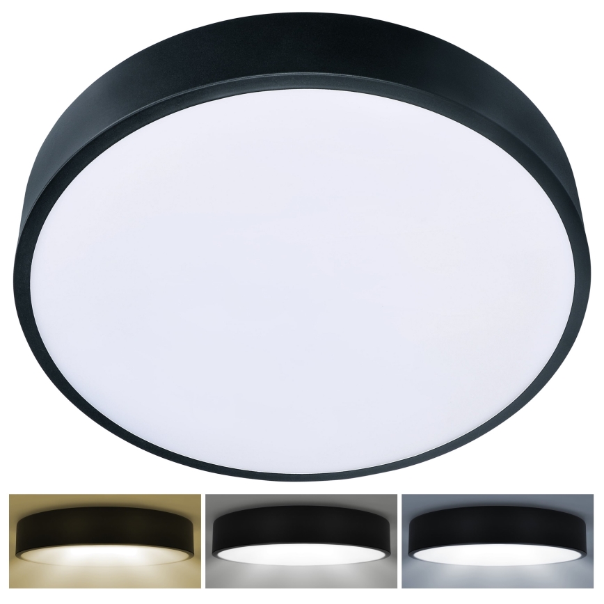 Brilagi - POOL LED griestu gaismeklis, 48 W, 230 V, 3000/4500/6000 K, Ø 40 cm, melns