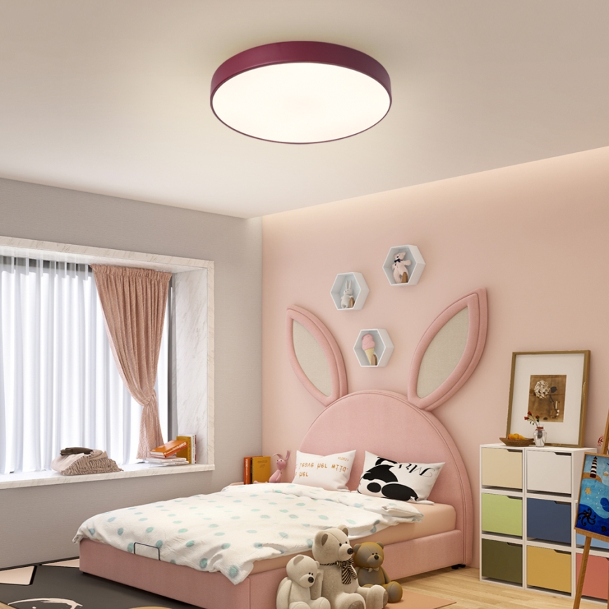 Brilagi - LED griestu gaismeklis POOL LED/60W/230V 3000/4000/6000K Ø 50 cm vīnsarkans