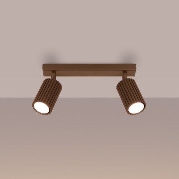 Brilagi - punktveida gaismeklis CRESTO 2xGU10/10W/230V brūns