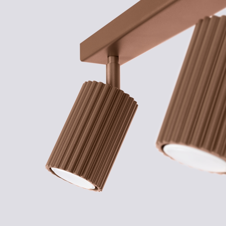 Brilagi - punktveida gaismeklis CRESTO 2xGU10/10W/230V brūns