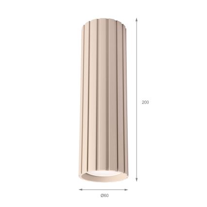Brilagi - Punktveida gaismeklis CRISPINA 1xGU10/10W/230V 20 cm bēšs