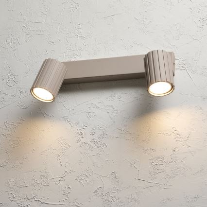 Brilagi - Punktveida gaismeklis CRISPINA 2xGU10/10W/230V bēšs