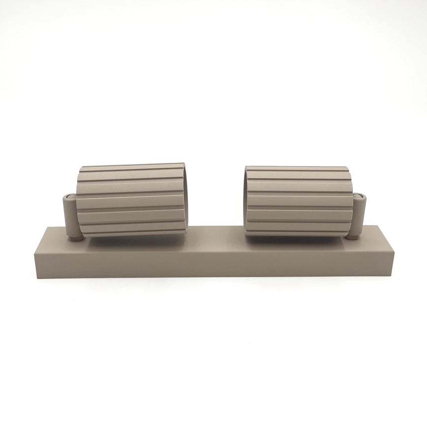 Brilagi - Punktveida gaismeklis CRISPINA 2xGU10/10W/230V bēšs