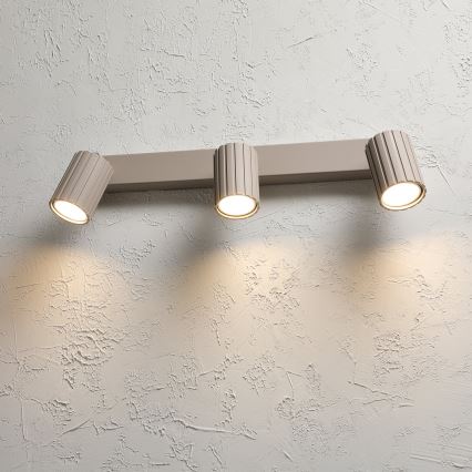 Brilagi - punktveida gaismeklis CRISPINA 3xGU10/10W/230V, bēšs