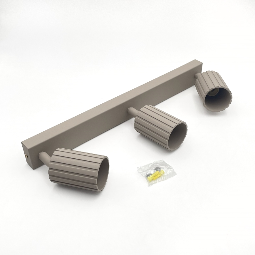 Brilagi - punktveida gaismeklis CRISPINA 3xGU10/10W/230V, bēšs