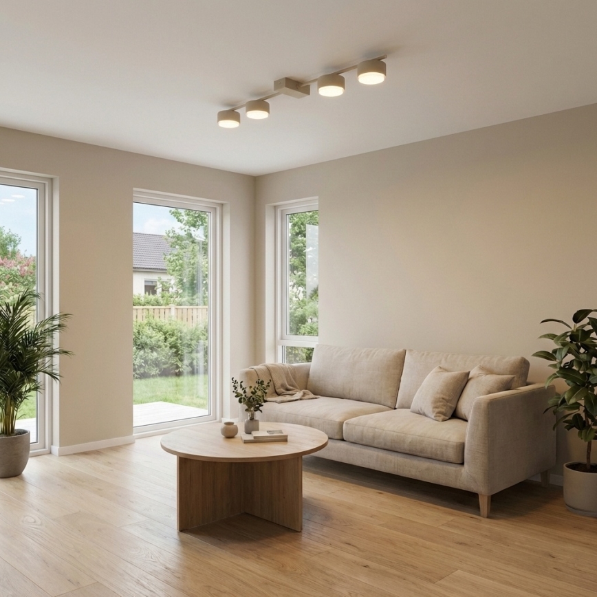 Brilagi – punktveida gaismeklis MONO 4xGX53/12W/230V, bēšs