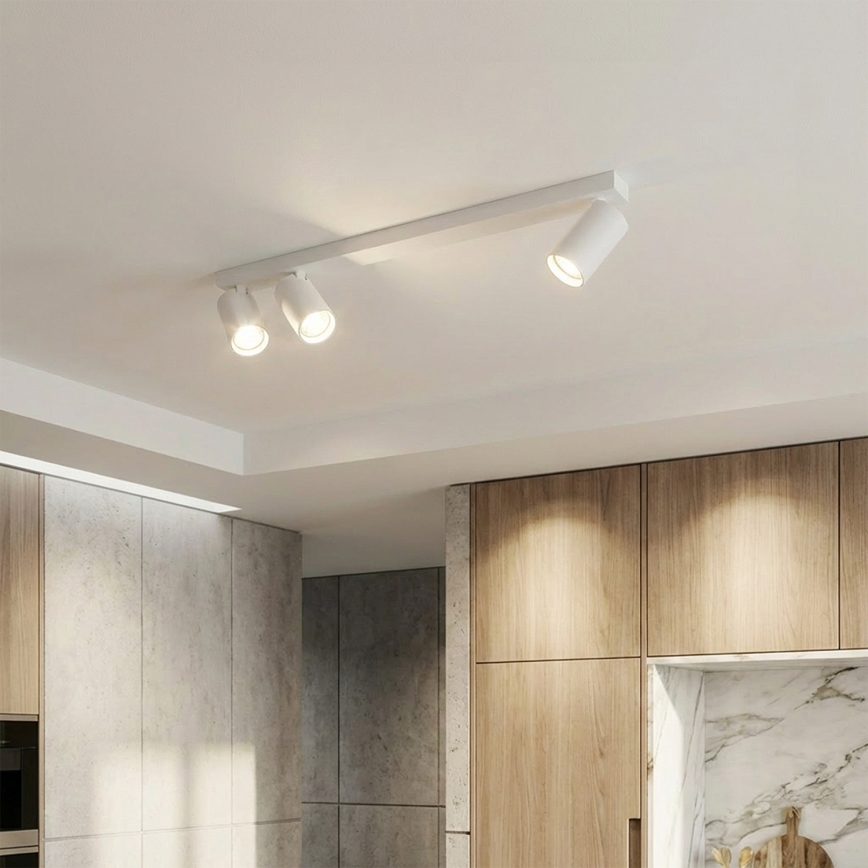 Brilagi - Punktveida gaismeklis SELE LONG 3xGU10/30W/230V balts