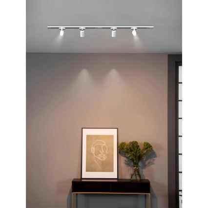 Brilagi - Punktveida gaismeklis sliežu sistēmai HUSKY 4xGU10/10W/230V balts