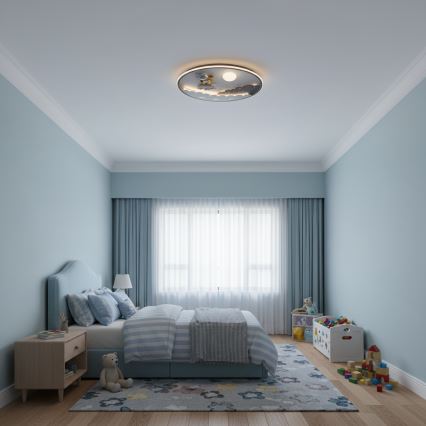 Brilagi - regulējama LED bērnu griestu lampa ASTRO LED/68W/230V 3000-6000K Ø 49 cm + tālvadības pults