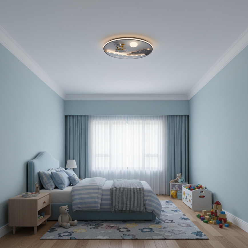Brilagi - regulējama LED bērnu griestu lampa ASTRO LED/68W/230V 3000-6000K Ø 49 cm + tālvadības pults