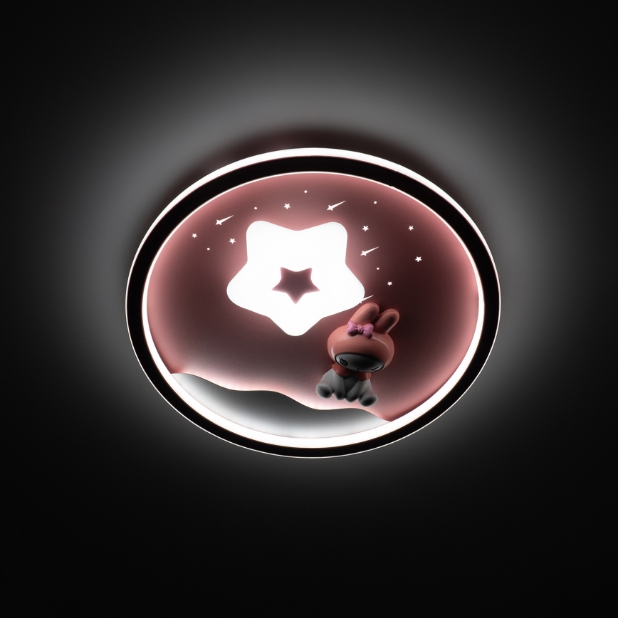 Brilagi - LED ar regulējamu spilgtumu bērnu griestu lampa BUNNY LED/83W/230V 3000-6000K Ø 49 cm + tālvadības pults