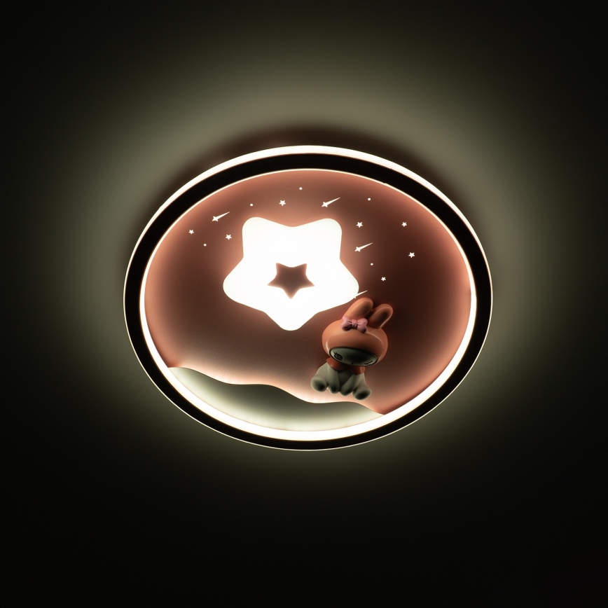 Brilagi - LED ar regulējamu spilgtumu bērnu griestu lampa BUNNY LED/83W/230V 3000-6000K Ø 49 cm + tālvadības pults