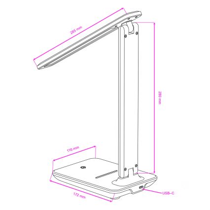 BRILAGI - Regulējama LED galda lampa MODO LED/7W/230V 3000/4000/6500K balta