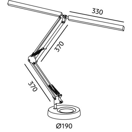 BRILAGI - regulējama LED galda lampa VARIO LED/15W/230V 3000-6000K melna