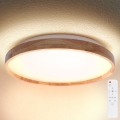 BRILAGI - Regulējama LED griestu lampa ALSON LED/48W/230V 3000-6500K ozola Ø 39,5 cm + tālvadības pults