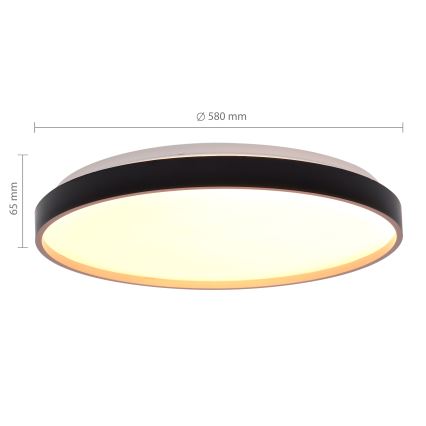 Brilagi - LED dimējams griestu lukturis CALA LED/60W/230V 3000-6500K Ø 58 cm + ar tālvadības pulti