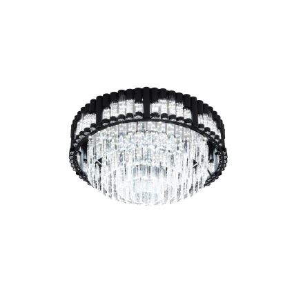 Brilagi - LED aptumšojams griestu gaismeklis CROWN LED/41W/230V 3000–6000K Ø48 cm melns + tālvadība