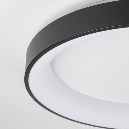 Brilagi - LED aptumšojams griestu gaismeklis FALCON II LED/99W/230V 3000-6500K Ø 60 cm melns + ar tālvadības pulti