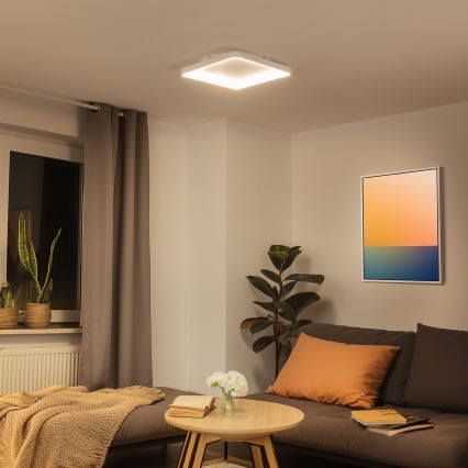 Brilagi - LED aptumšojams griestu gaismeklis FALCON SLIM LED/50W/230V 3000-6500K 50x50 cm balts + tālvadības pults