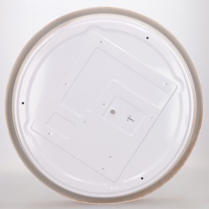Brilagi - FLOCO LED griestu gaismeklis ar regulējamu spilgtumu LED/48W/230V Ø 40 cm koka dekors/balts + tālvadības pults