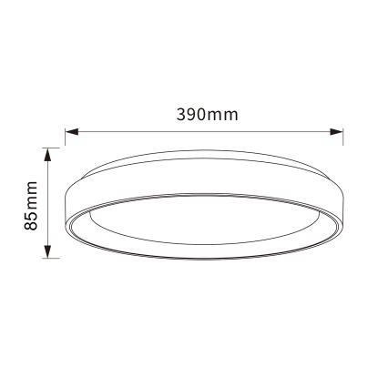 Brilagi - FLOCO LED griestu gaismeklis ar regulējamu spilgtumu LED/48W/230V Ø 40 cm koka dekors/balts + tālvadības pults