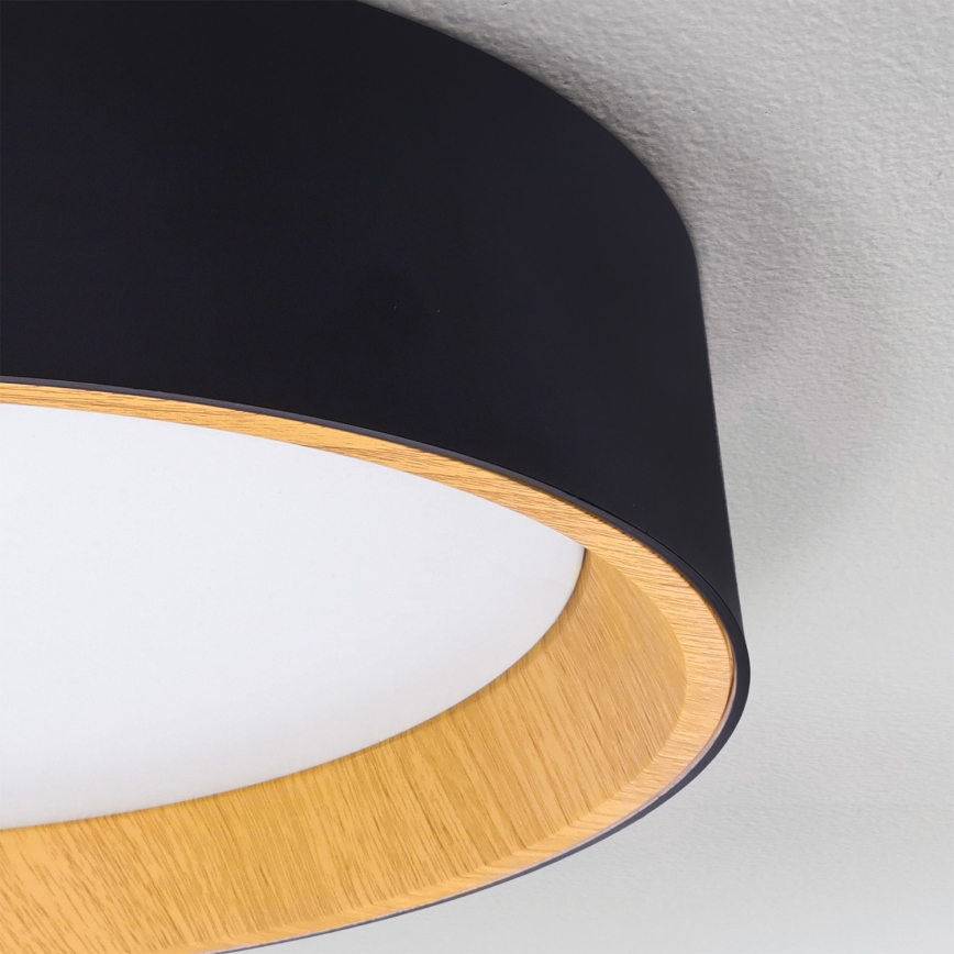 Brilagi - dimmējams griestu gaismeklis LARIOS LED/72W/230V 3000-6500K melns Ø 59 cm + ar tālvadības pulti