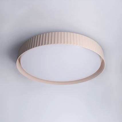 Brilagi - LUCIA LED aptumšojams griestu gaismeklis, 60 W, 230 V, 3000–6500 K, diametrs 59 cm, bēšs, ar tālvadības pulti