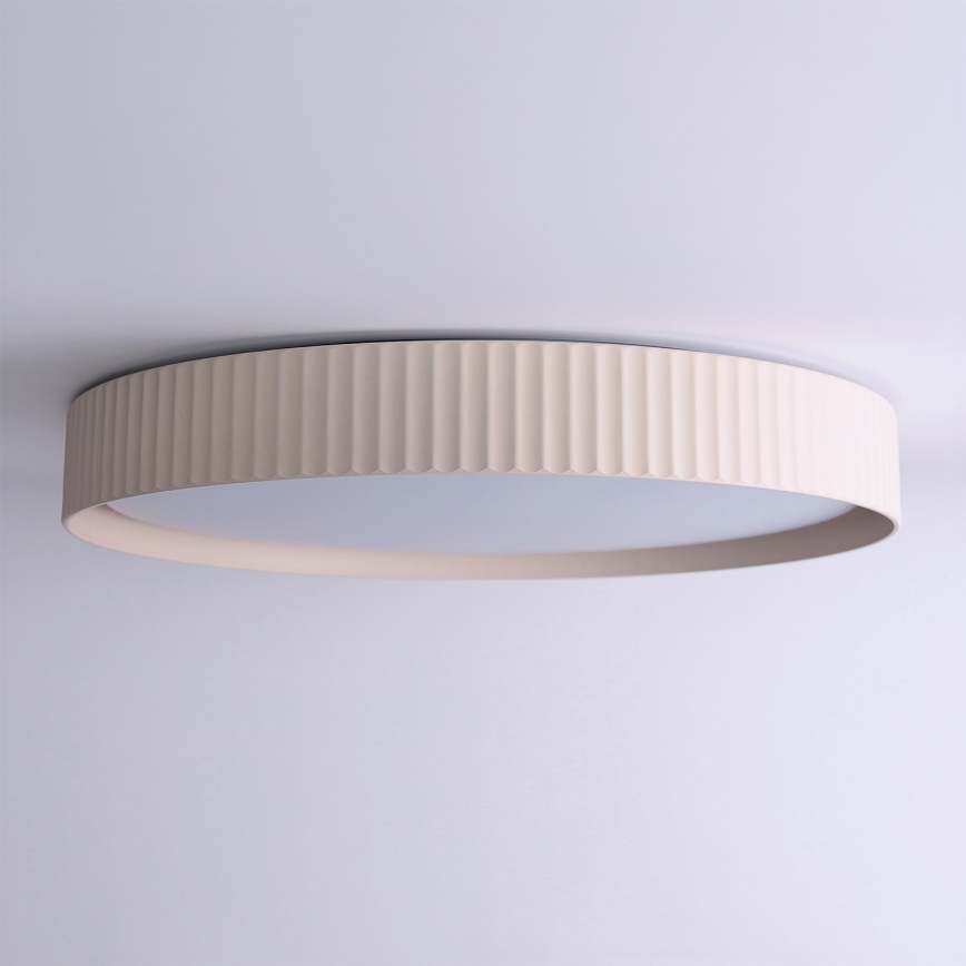 Brilagi - LUCIA LED aptumšojams griestu gaismeklis, 60 W, 230 V, 3000–6500 K, diametrs 59 cm, bēšs, ar tālvadības pulti