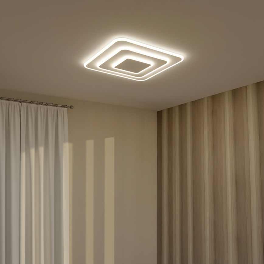 Brilagi - MODERN LED griestu gaismeklis ar regulējamu spilgtumu LED/72W/230V 3000-6000K 46,6x46,6 cm + ar tālvadības pulti