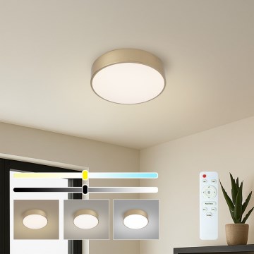 BRILAGI - Regulējamā LED griestu lampa POOL LED/24W/230V 3000-6000K Ø 20 cm zelta + tālvadības pults