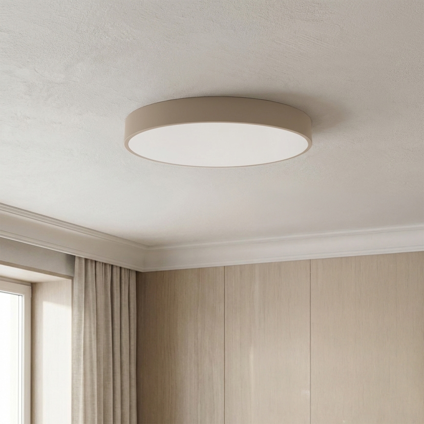 Brilagi - LED aptumšojams griestu gaismeklis POOL LED/36W/230V 3000-6000K Ø 30 cm bēšs + ar tālvadības pulti