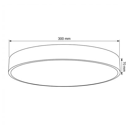 Brilagi - LED aptumšojams griestu gaismeklis POOL LED/36W/230V 3000-6000K Ø 30 cm bēšs + ar tālvadības pulti