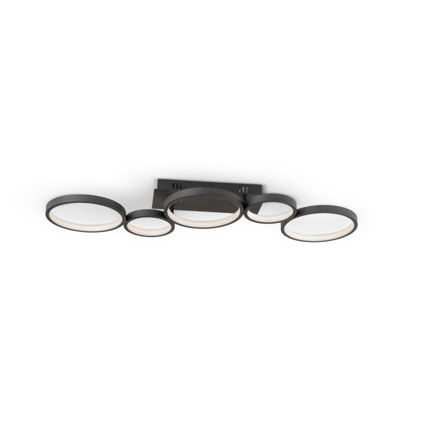 Brilagi - LED dimējams griestu gaismeklis RINGO LED/34W/230V 3000-6000K 28x84 cm melns + tālvadības pults