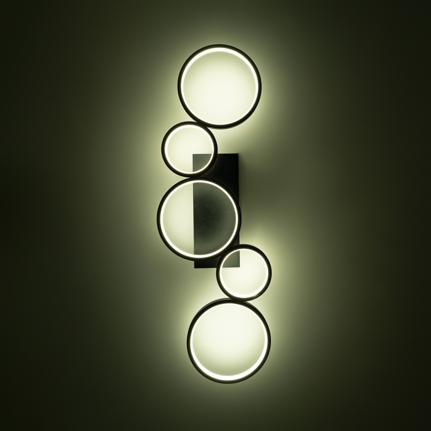 Brilagi - LED dimējams griestu gaismeklis RINGO LED/34W/230V 3000-6000K 28x84 cm melns + tālvadības pults