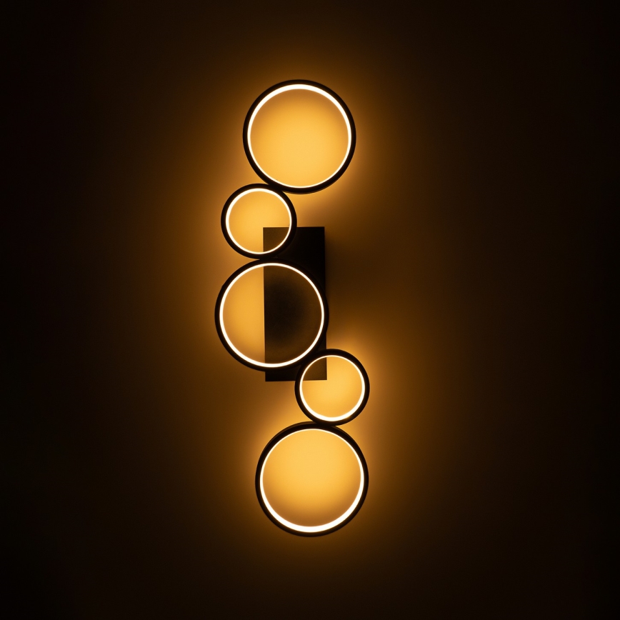Brilagi - LED dimējams griestu gaismeklis RINGO LED/34W/230V 3000-6000K 28x84 cm melns + tālvadības pults