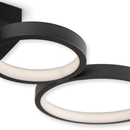 Brilagi - LED dimējams griestu gaismeklis RINGO LED/34W/230V 3000-6000K 28x84 cm melns + tālvadības pults