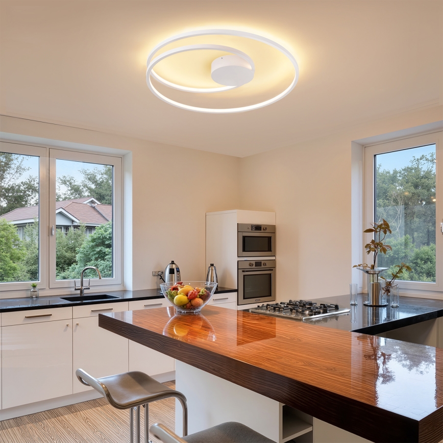 Brilagi - TWISTER LED dimējama griestu lampa LED/75W/230V 3000-6000K Ø 70 cm balta + ar tālvadību