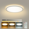 Brilagi - Regulējama LED griestu lampa ULTRA SLIM LED/18W/230V 2700-6500K Ø 30 cm balta + tālvadības pults