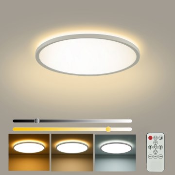 Brilagi - Regulējama LED griestu lampa ULTRA SLIM LED/18W/230V 2700-6500K Ø 30 cm balta + tālvadības pults