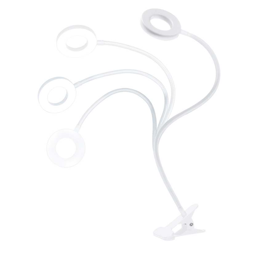Brilagi - regulējama LED lampa ar klipsi ORBELA LED/8W/5V 3000/4000/5000K balta